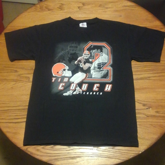 ๐ถ y2k ๐ฅ Tim Couch ๐ Cleveland Browns Shirt Large QB ๐ Vintage 2000 CLE 216 - Picture 5 of 9